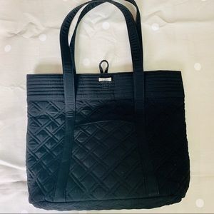 Vera Bradley Black Quilted Tote Bag